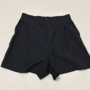 Zara Black High Waist Dress Shorts